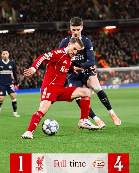 利物浦1-4埃因霍温